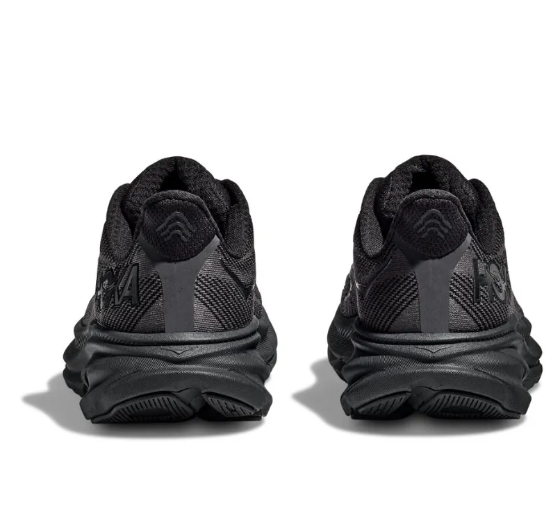 Hoka W Clifton 9 Sneaker- Black/Black
