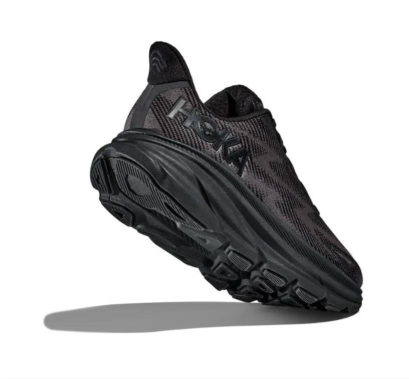 Hoka W Clifton 9 Sneaker- Black/Black