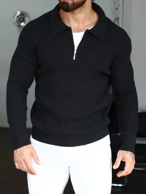 JAVIR | Solid Knitted Mens Sweater