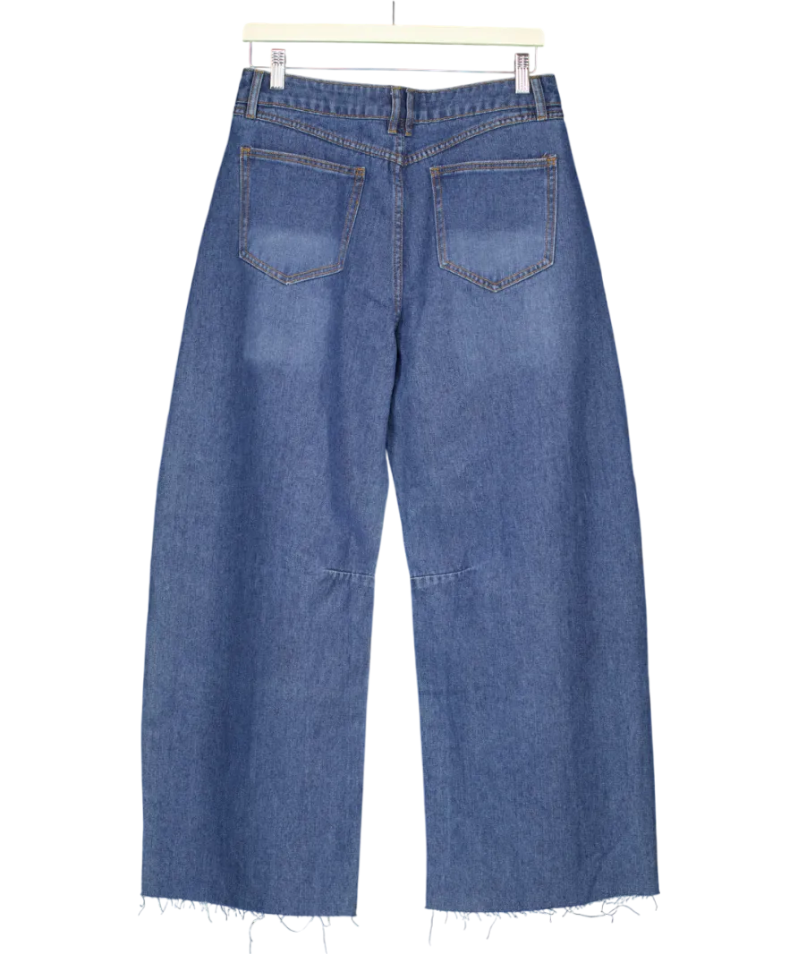 Karen Millen Blue Barrel Leg Jeans UK 12