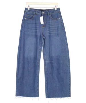 Karen Millen Blue Barrel Leg Jeans UK 12