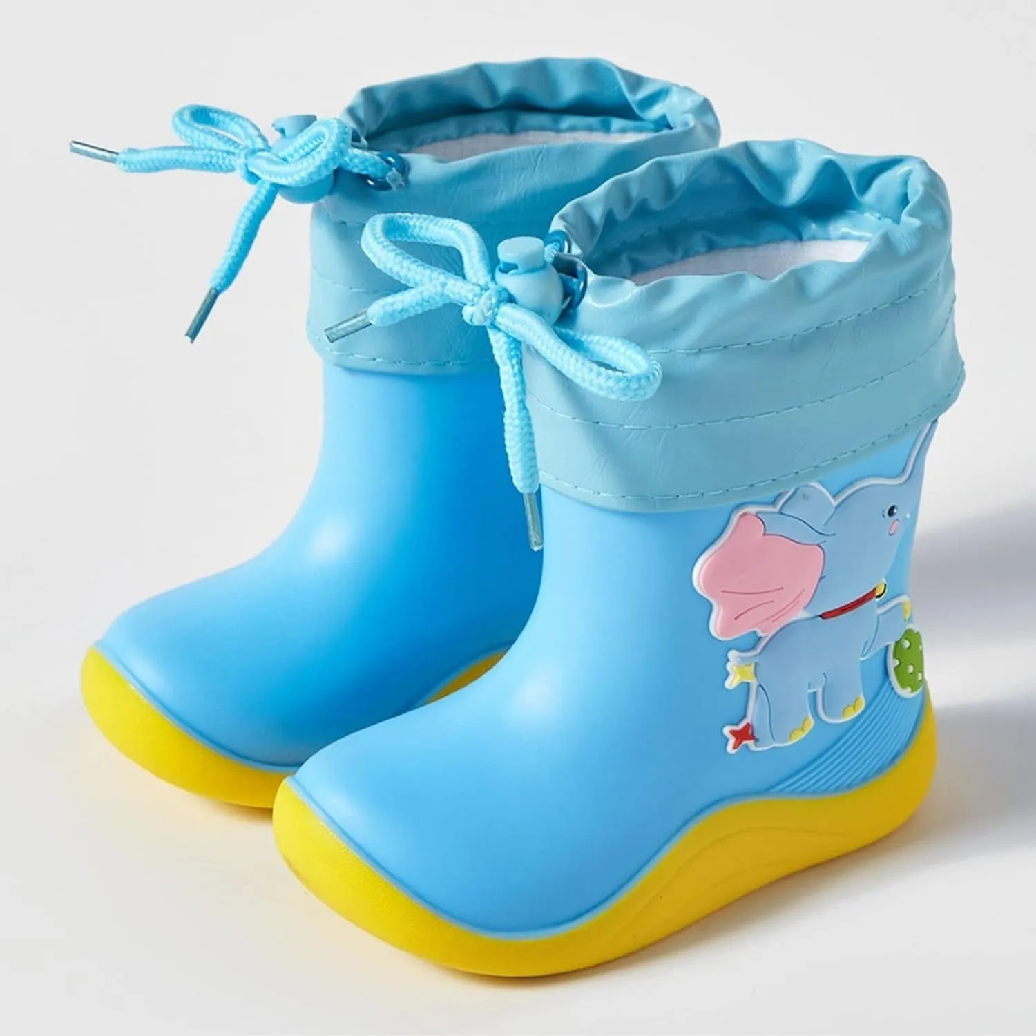 Kids Rain Boots, Toddler Rainboots Waterproof Rubber Kids Rain Shoes for Baby Girls Boys with Fun Baby Girl Shoes