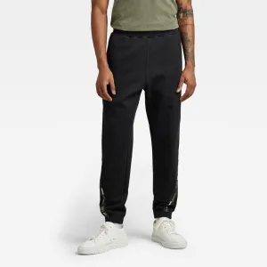Logo Tape Cotton Sweat Pant - Black