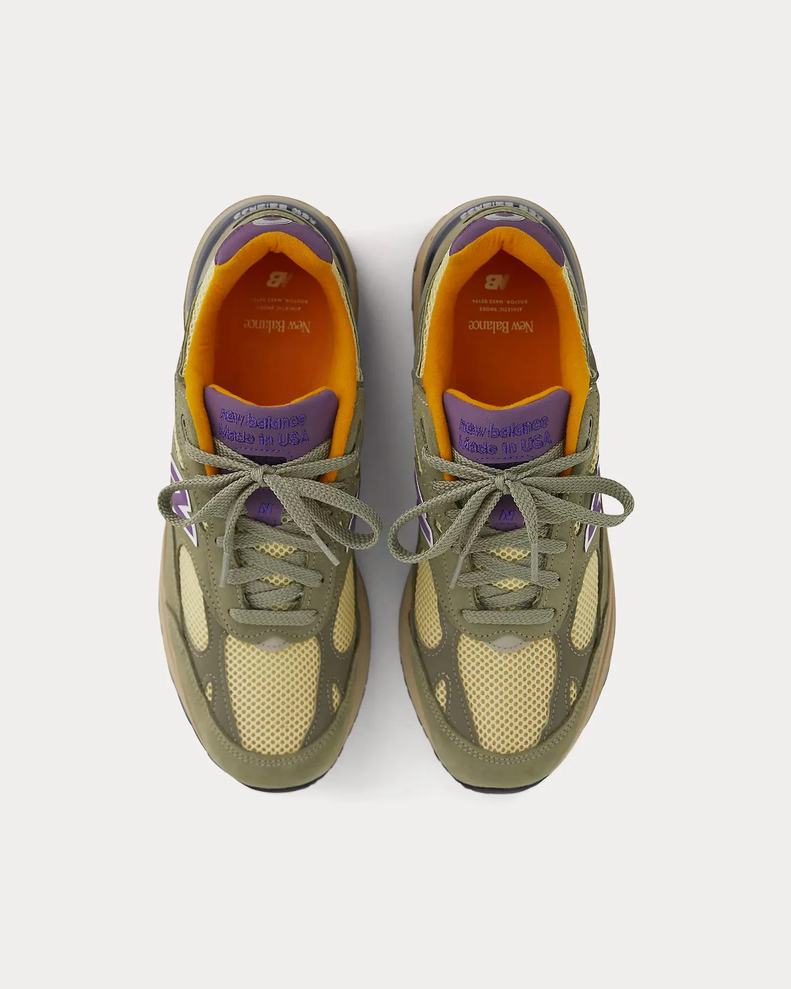 Made in USA 993 Olive Leaf / Maize Low Top Sneakers