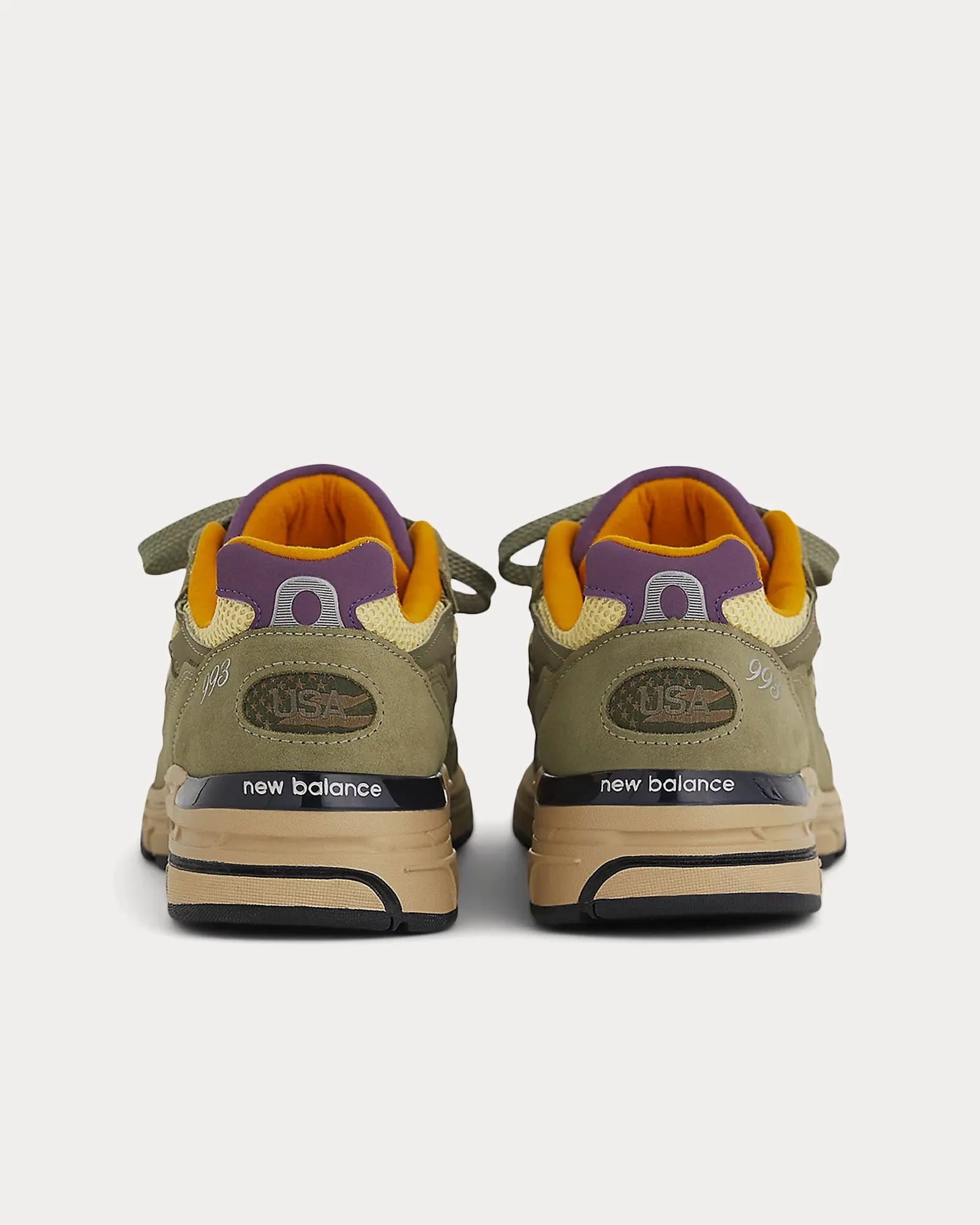 Made in USA 993 Olive Leaf / Maize Low Top Sneakers
