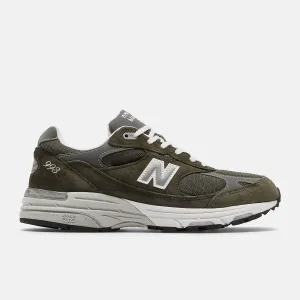 Made in USA 993 sneakers in Military foliage green