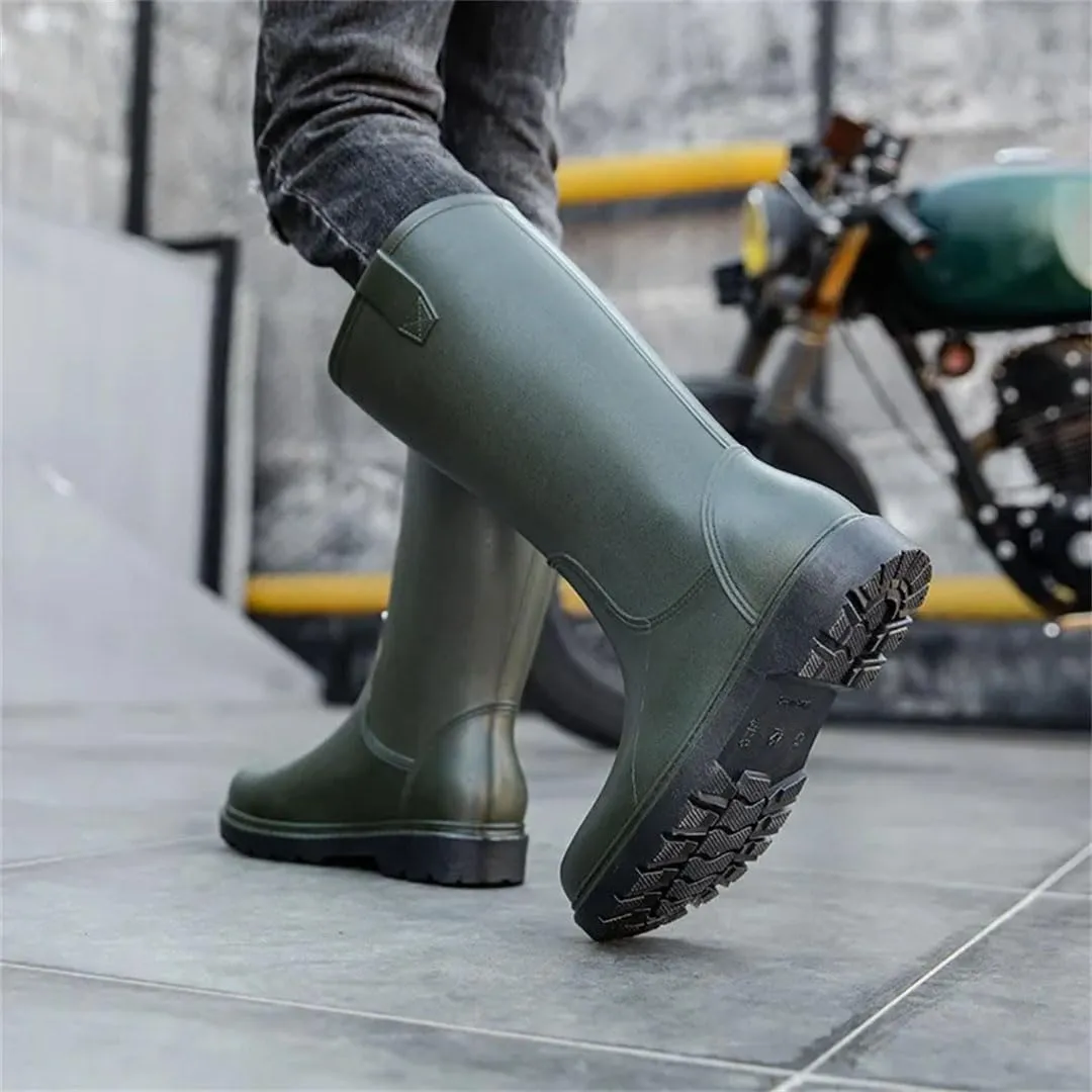 Man Boots Rain Non-Slip Comfortable Wear-Resistant Waterproof Shoes