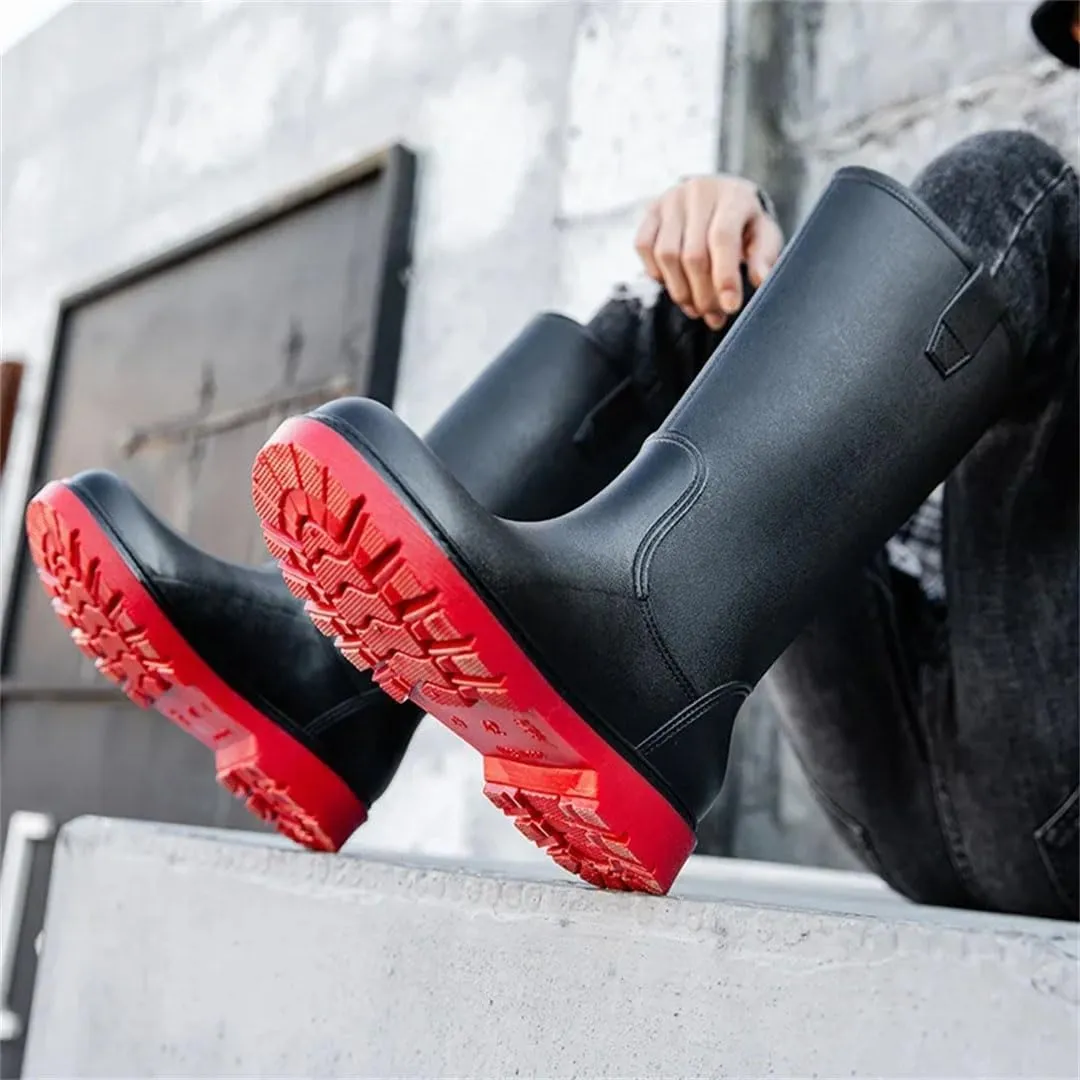Man Boots Rain Non-Slip Comfortable Wear-Resistant Waterproof Shoes
