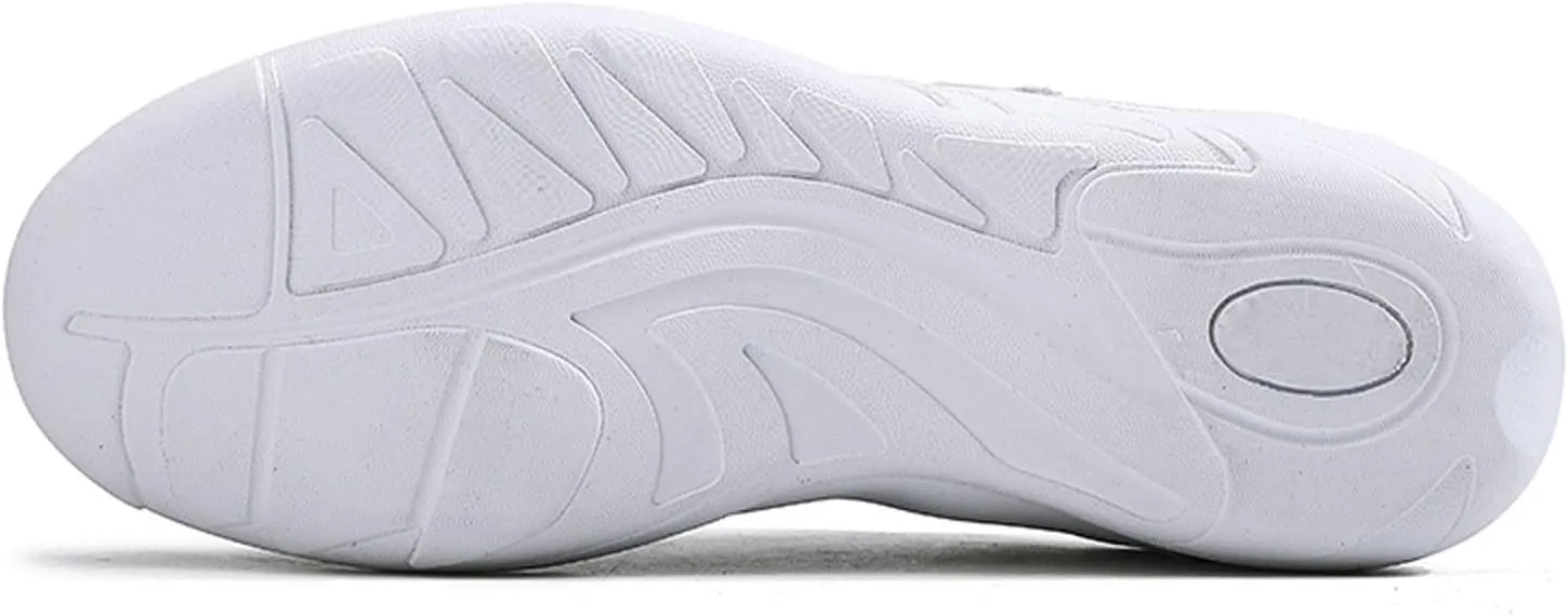 Meidiastra Cheerleading Dance Sneakers for Women Youth Girls White Competition Cheer Shoes Athletic Training Shoes Breathable(Adult/Kids)