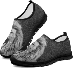 Men's Flats Leisure Sneakers Comfortable Slip On Work Shoe Lightweight Non Slip Walking Loafers Outdoor Black Sole