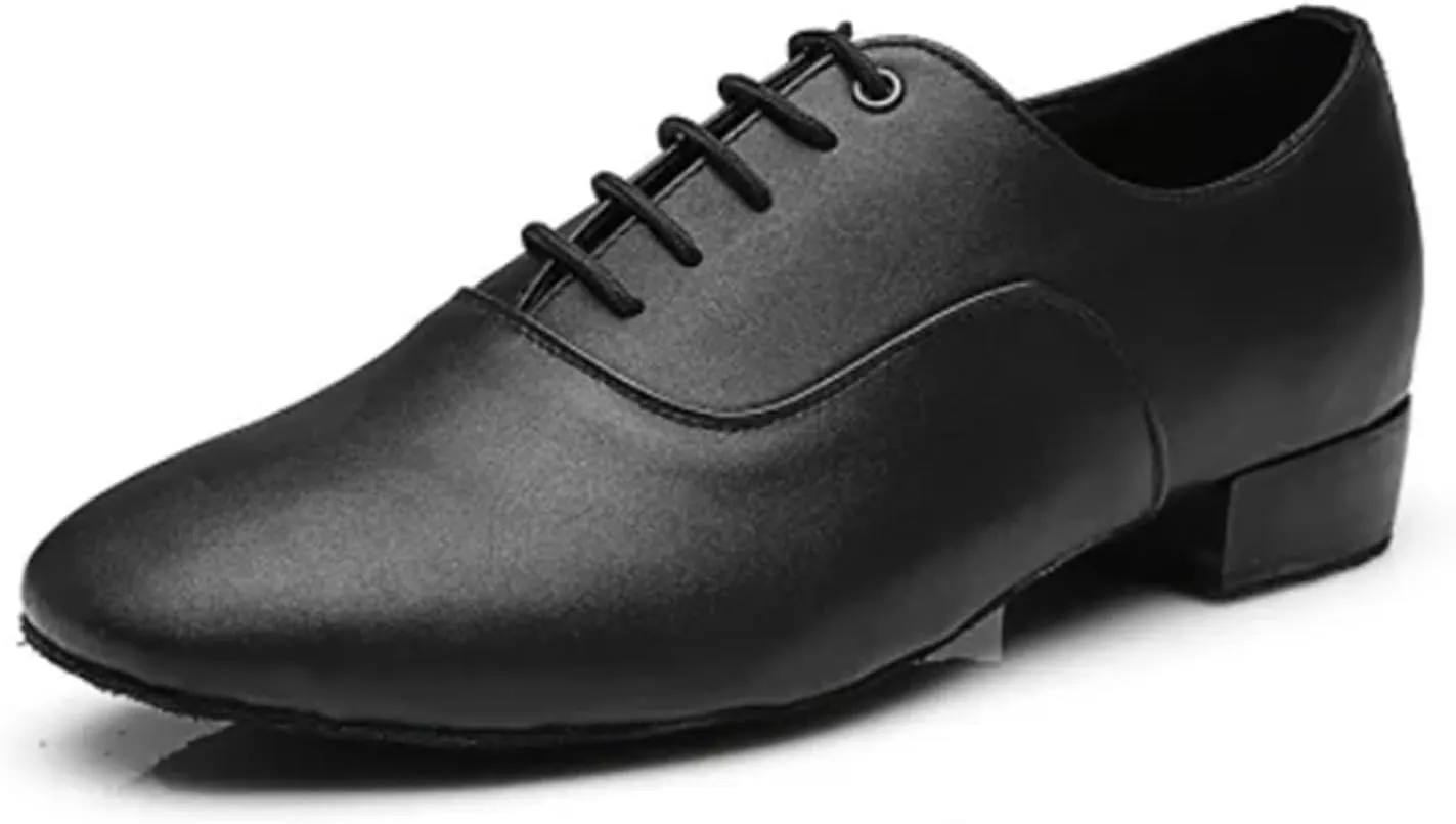 Men's Latin Dance Shoes 1pair/Set Men Dance Shoes Latin Ballroom Dance Shoes Modern Indoor Shoes Men Tango Waltz Danicng Pu Shoes
