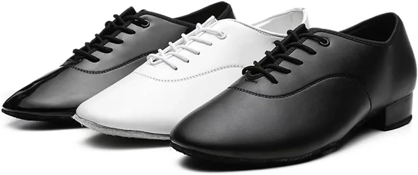 Men's Latin Dance Shoes 1pair/Set Men Dance Shoes Latin Ballroom Dance Shoes Modern Indoor Shoes Men Tango Waltz Danicng Pu Shoes