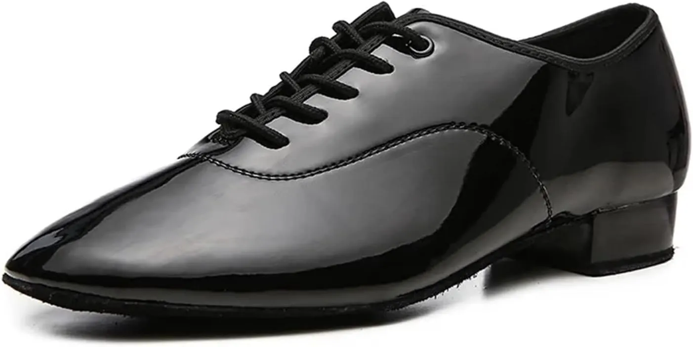 Men's Latin Dance Shoes 1pair/Set Men Dance Shoes Latin Ballroom Dance Shoes Modern Indoor Shoes Men Tango Waltz Danicng Pu Shoes