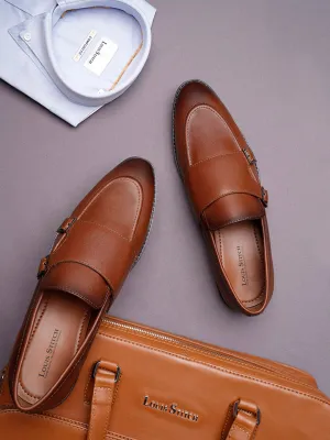 Men's Russet Tan Slipon Style Comfortable Monks