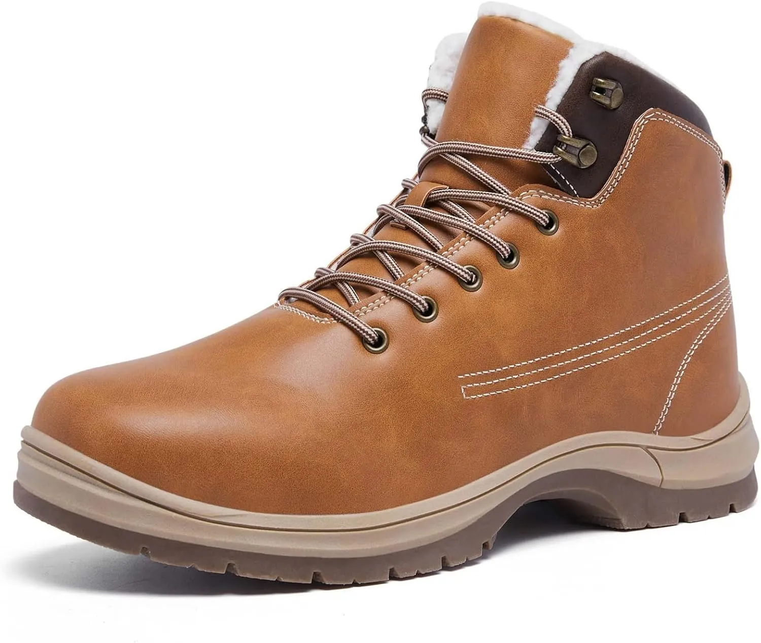 Mens Work Boots Soft Toe Hiking Sneakers Boot with Comfort Workout Shoes for Women Waterproof Work Botas Soft Toe Non Slip Rubber Sole Hike Grounded Footwear