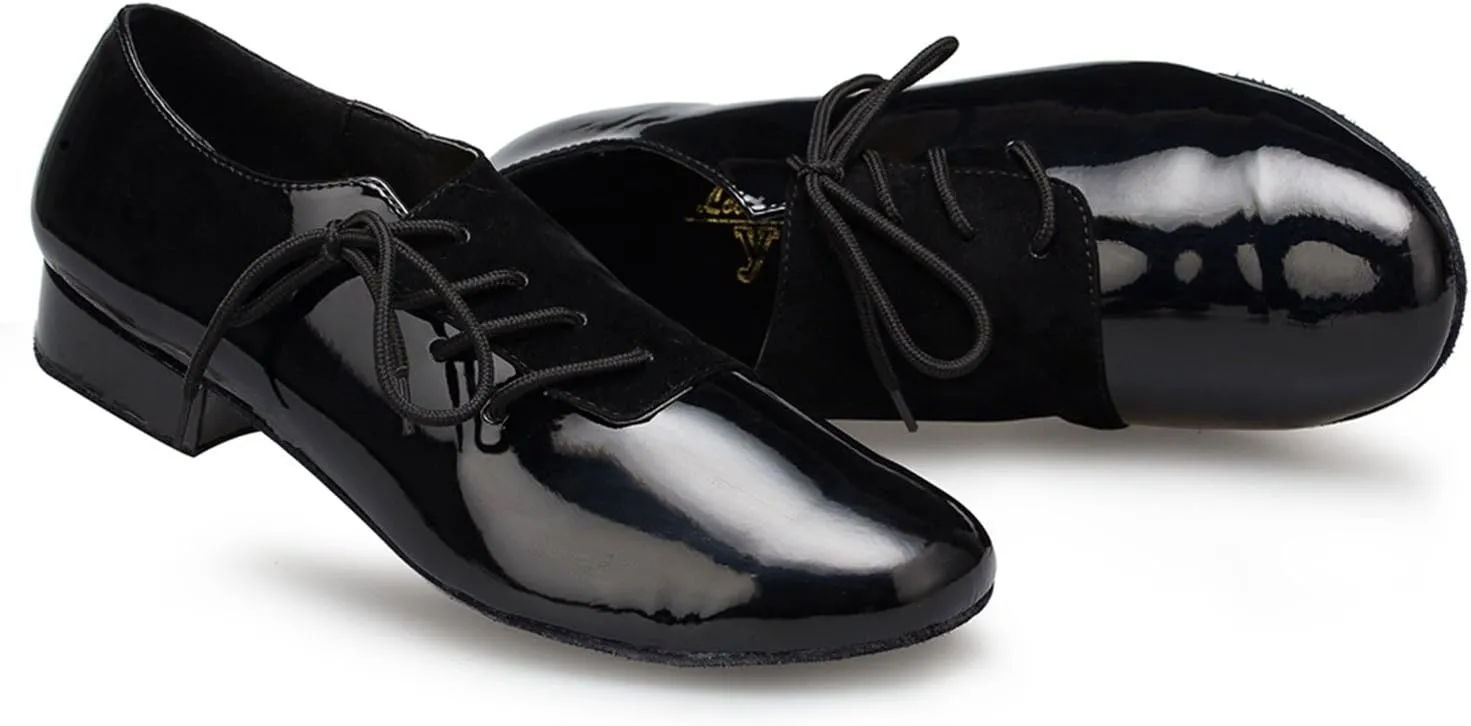 Minishion Men's TH149 Lace-up Pleather Wedding Ballroom Latin Taogo Dance Shoes