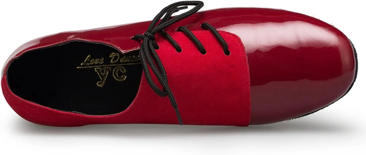 Minishion Men's TH149 Lace-up Pleather Wedding Ballroom Latin Taogo Dance Shoes