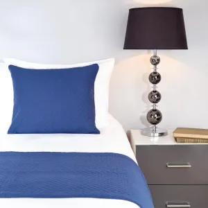 Mitre Essentials Quilted Waffle Bed Runner Denim Single - HN837