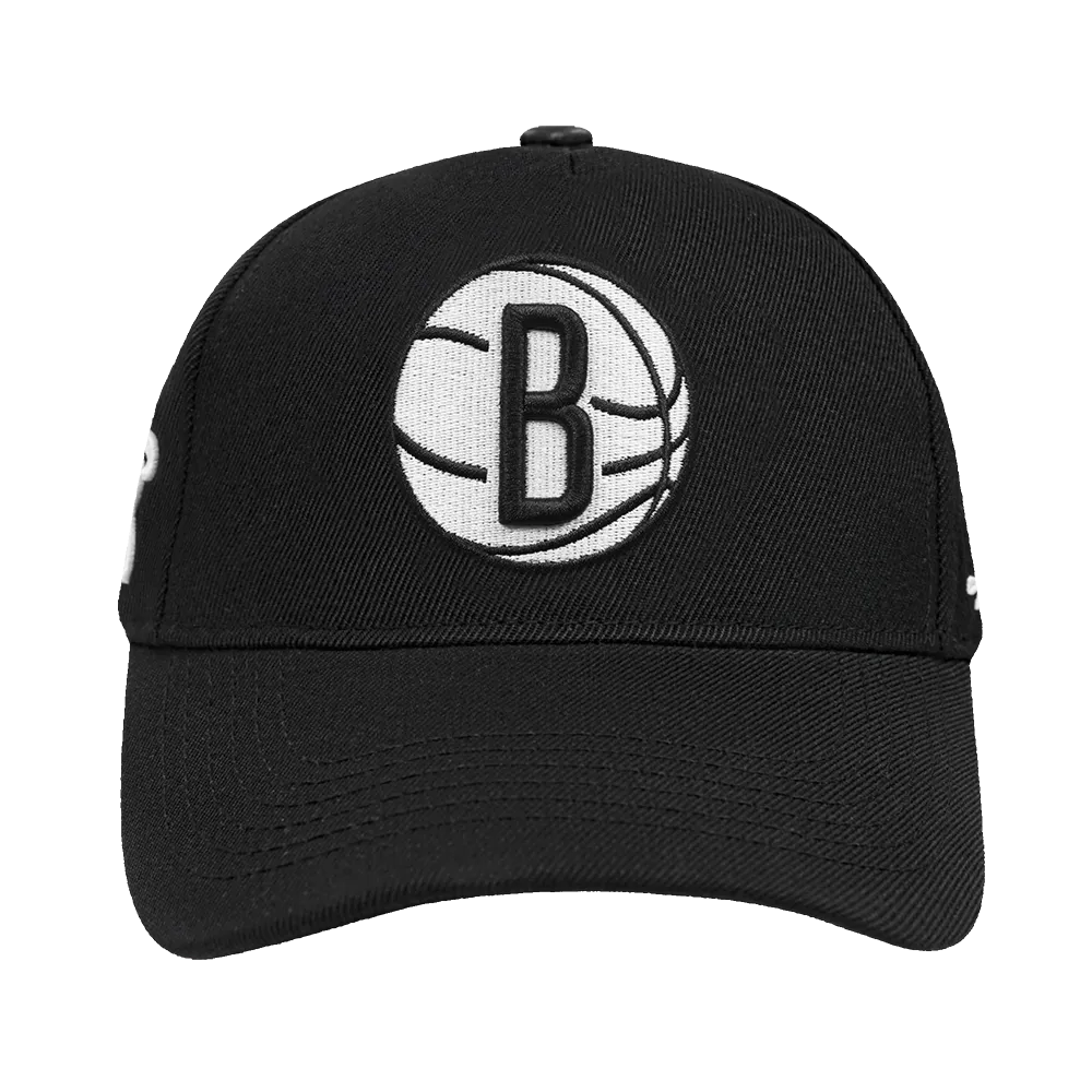 NBA BROOKLYN NETS CITY RANSOM PINCH FRONT SNAPBACK (BLACK)