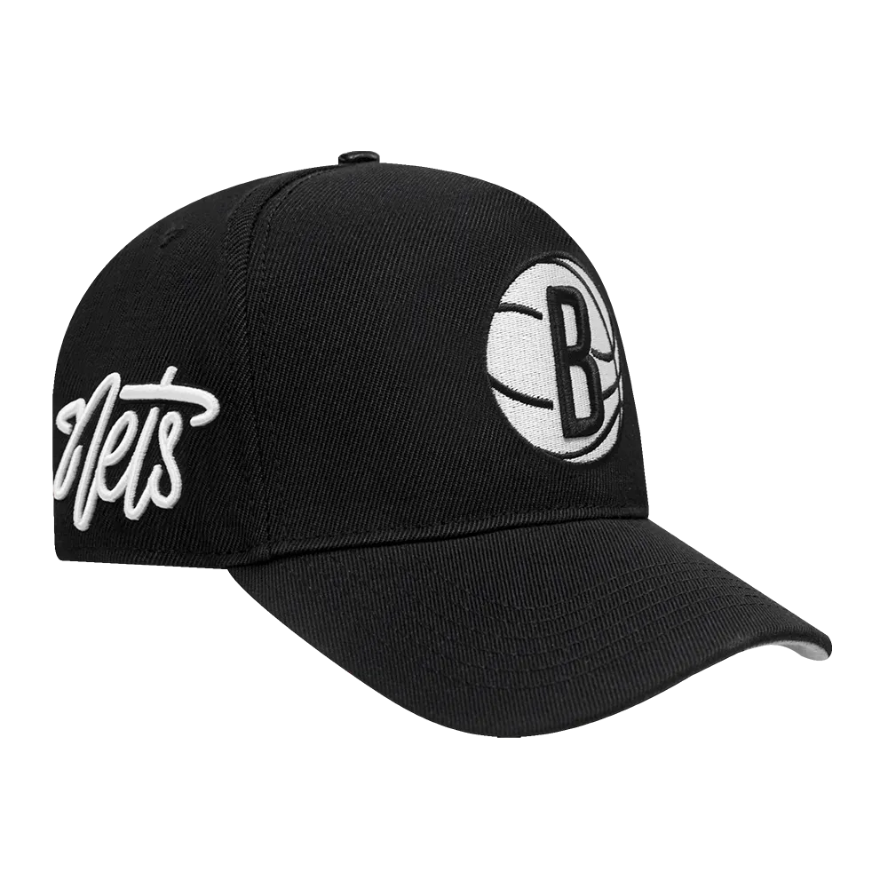 NBA BROOKLYN NETS CITY RANSOM PINCH FRONT SNAPBACK (BLACK)