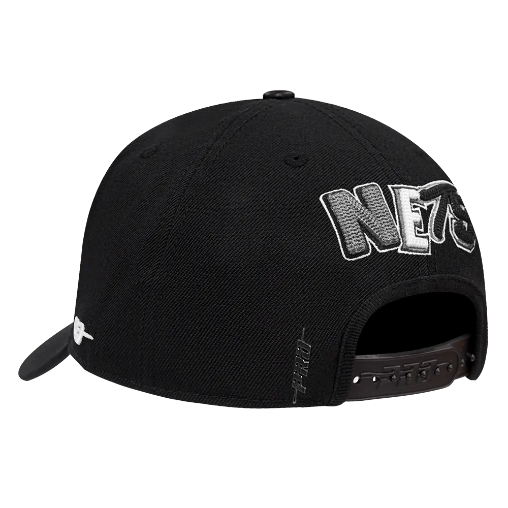 NBA BROOKLYN NETS CITY RANSOM PINCH FRONT SNAPBACK (BLACK)