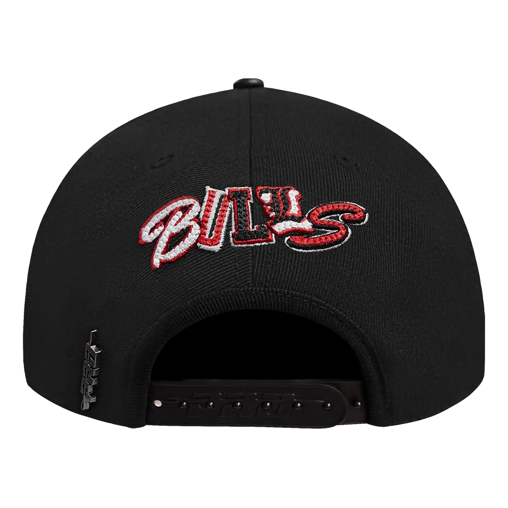 NBA CHICAGO BULLS CITY RANSOM PINCH FRONT SNAPBACK (BLACK)