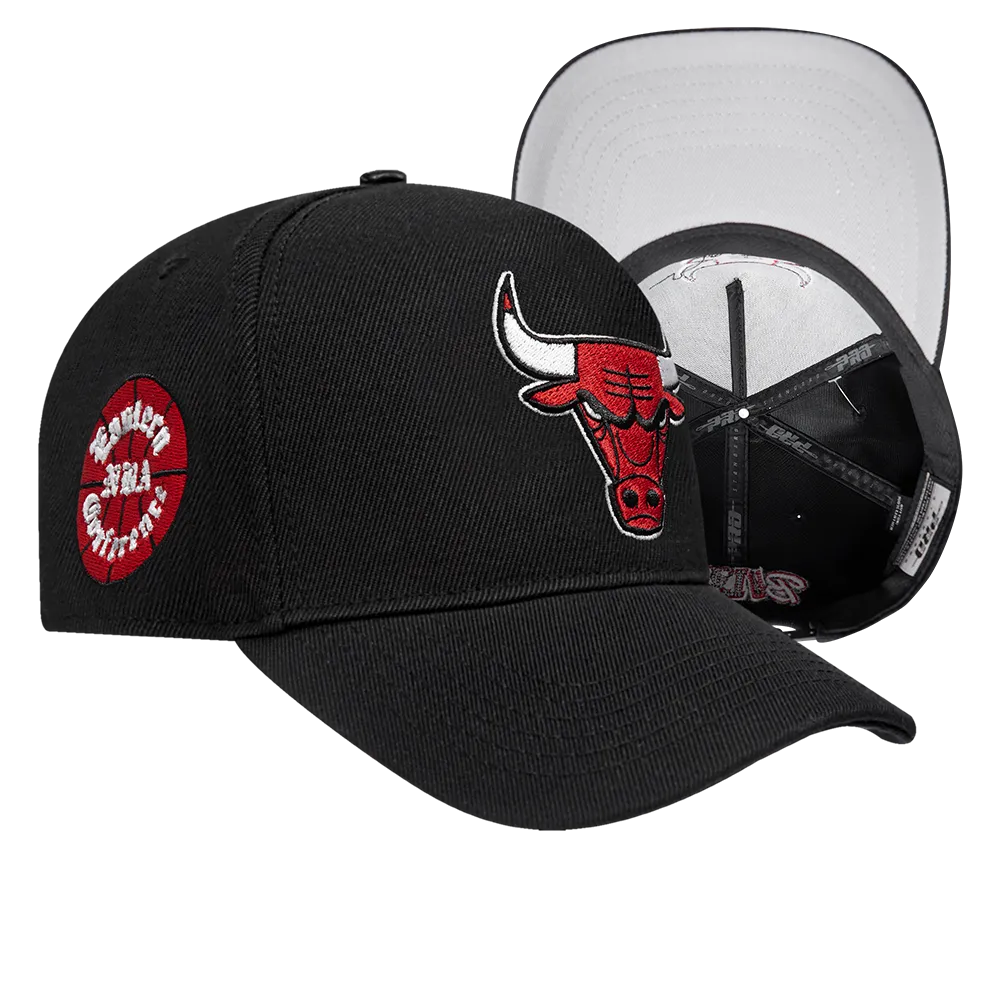 NBA CHICAGO BULLS CITY RANSOM PINCH FRONT SNAPBACK (BLACK)