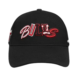 NBA CHICAGO BULLS CITY RANSOM WOOL BLEND PRO PINCH SNAPBACK (BLACK)
