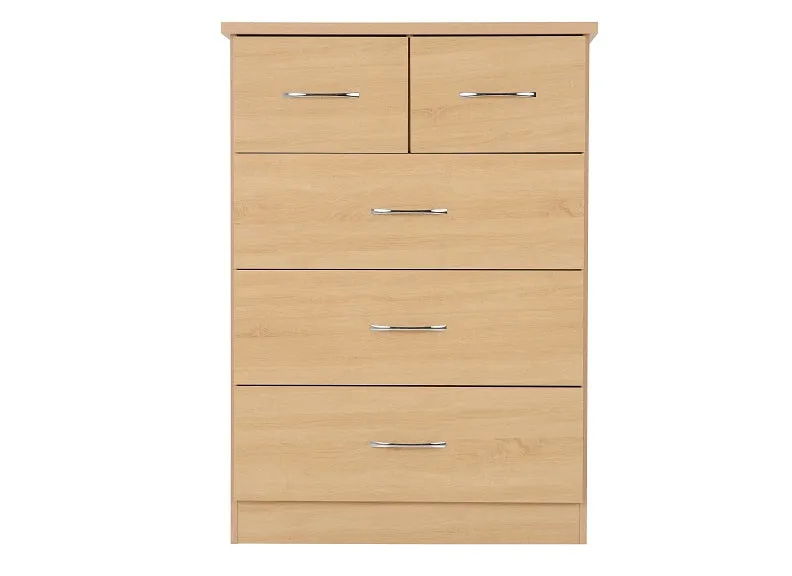 Nevada Oak 3 2 Drawer Chest