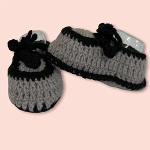 New Baby Winter Socks Shoes In Crochet Character Shoes (0-3 Months) RTY660