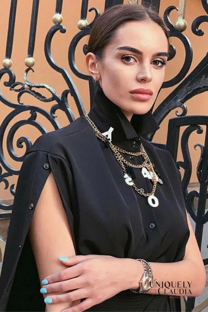 Neysha Button-Up Sleeves Belted Shirt Dress