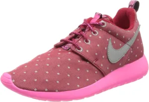 Nike Rosherun Print Dark Red/Metallic Silver-Pink Power Girls