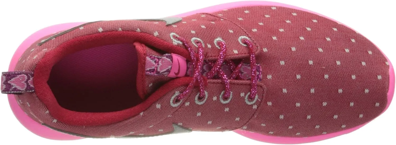 Nike Rosherun Print Dark Red/Metallic Silver-Pink Power Girls