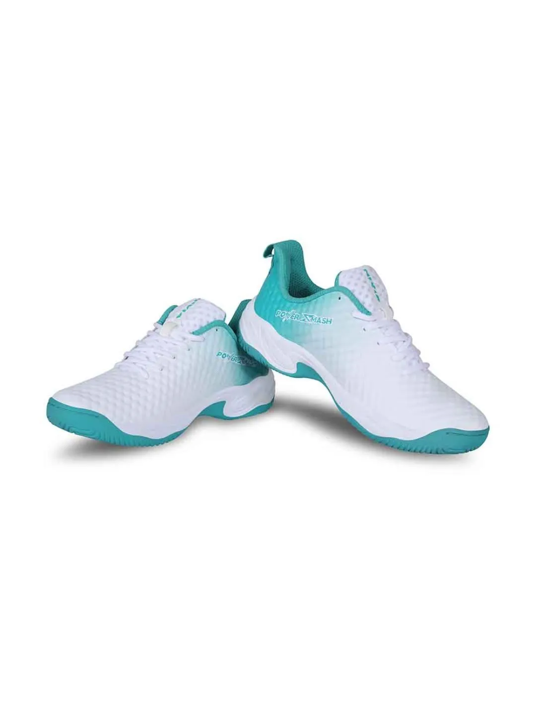 Nivia Power Smash Tennis Shoes White/Turquoise