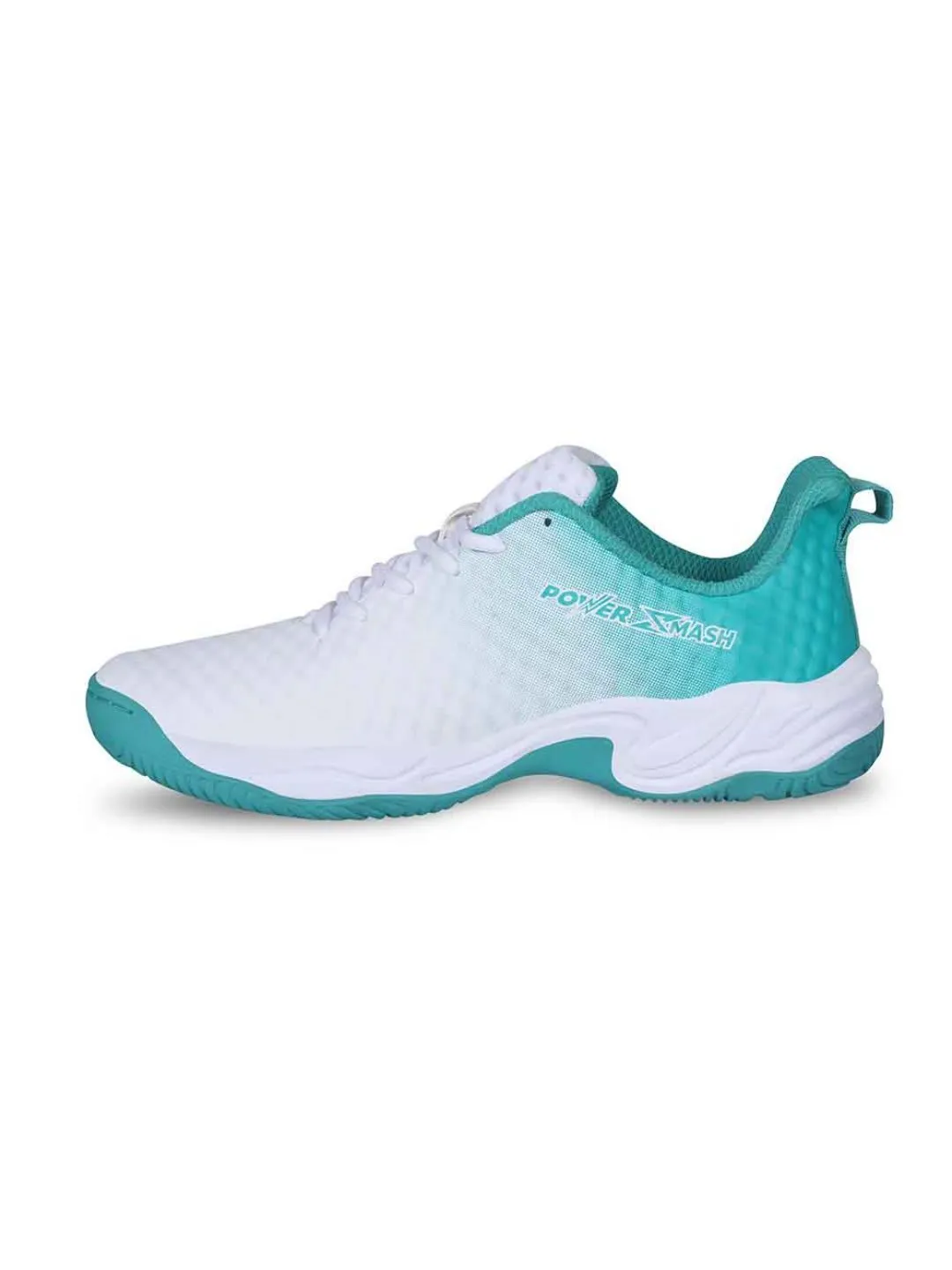 Nivia Power Smash Tennis Shoes White/Turquoise