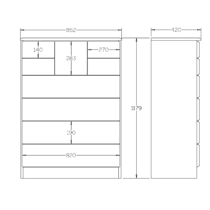Northville Scotch Chest 9 Drawer
