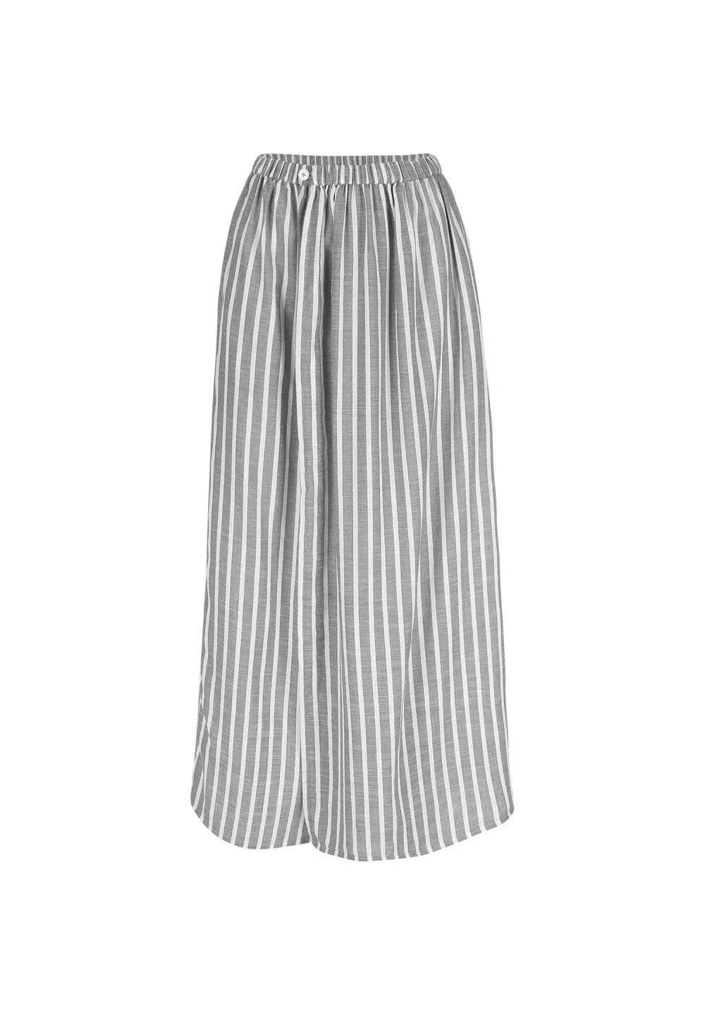 Rae Larissa Stripe Maxi Skirt in White Blue