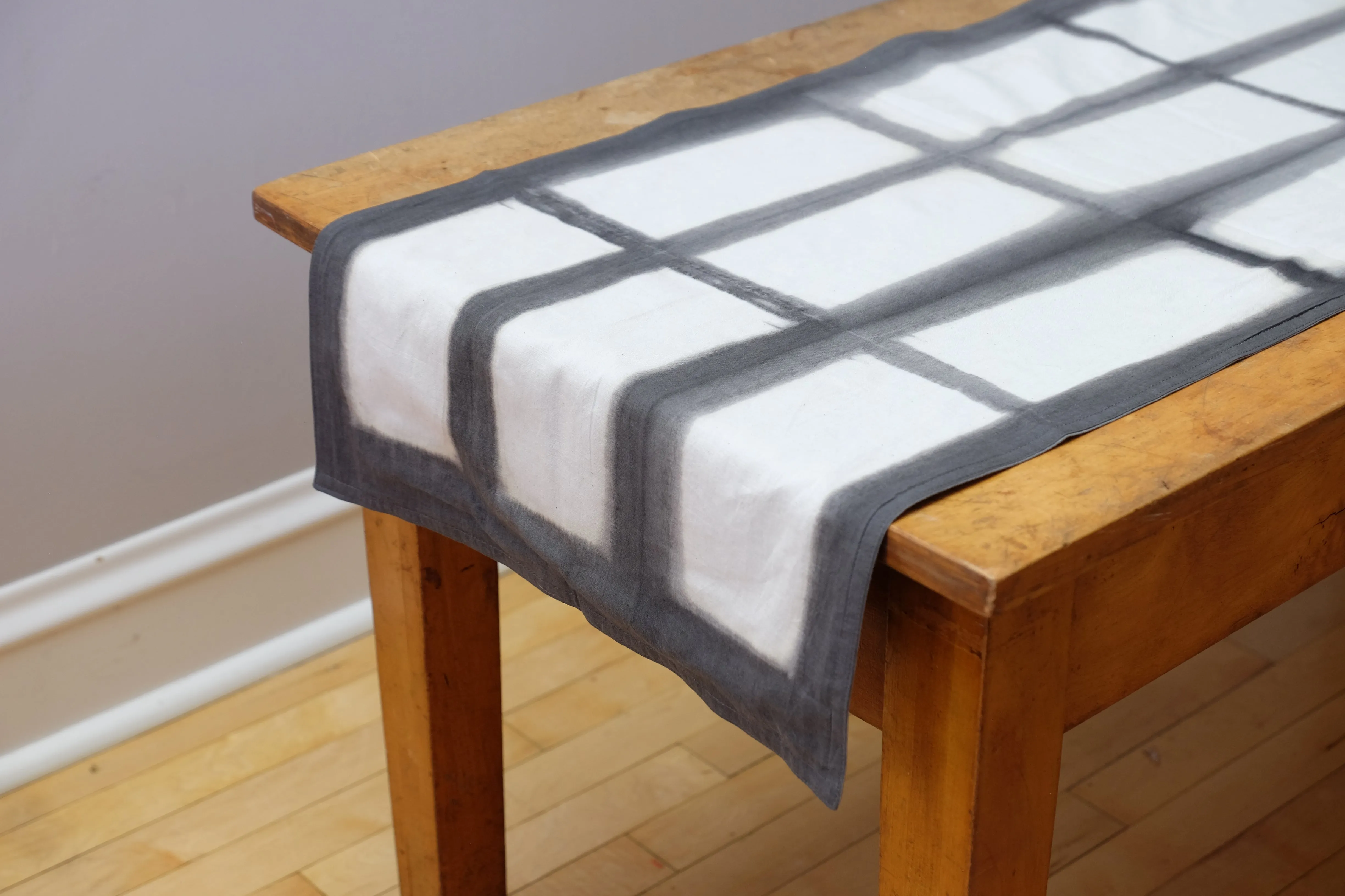Rectangle Pattern Natural Dyes Table Runners