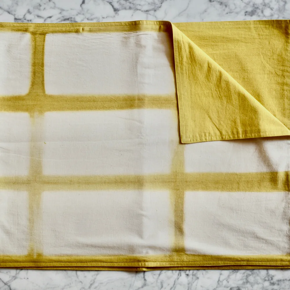 Rectangle Pattern Natural Dyes Table Runners