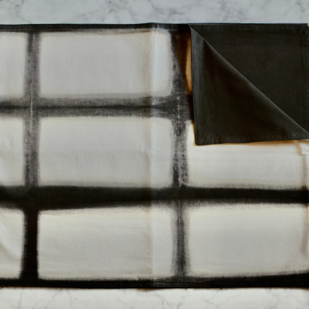 Rectangle Pattern Natural Dyes Table Runners