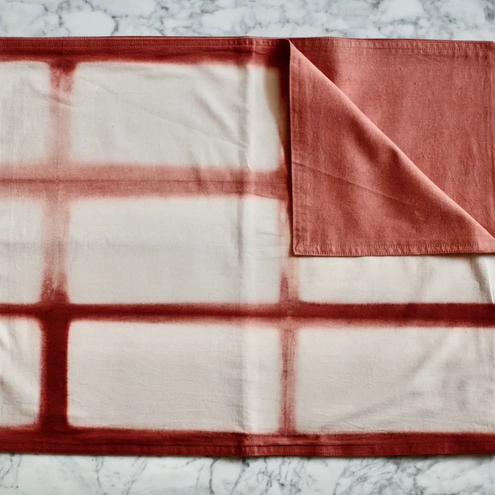 Rectangle Pattern Natural Dyes Table Runners