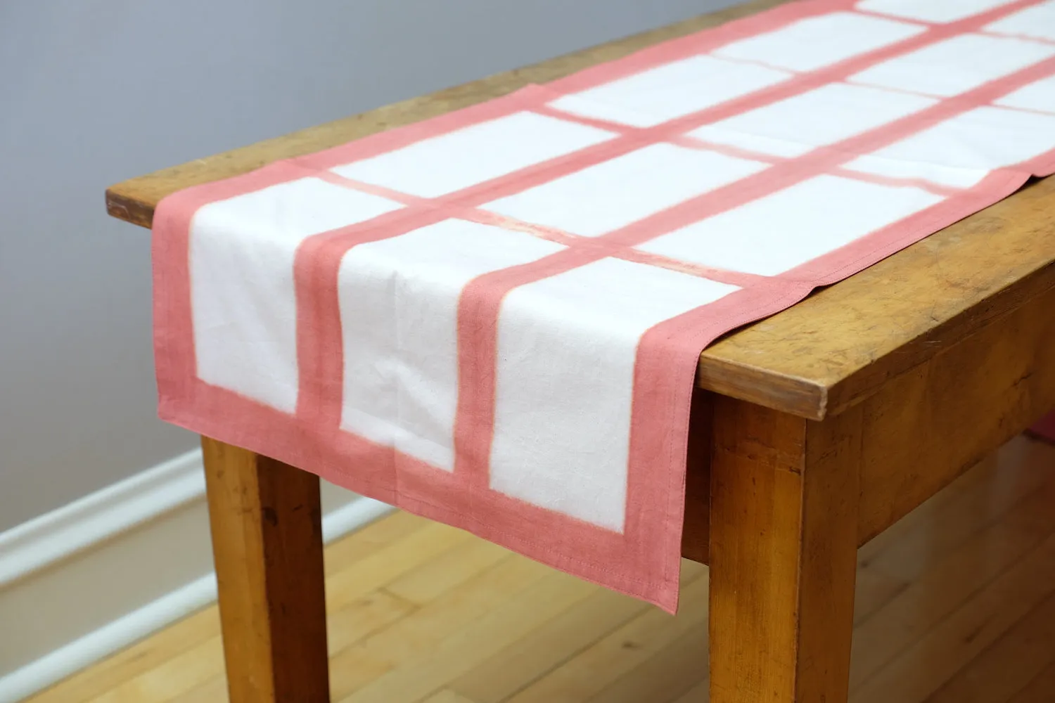 Rectangle Pattern Natural Dyes Table Runners