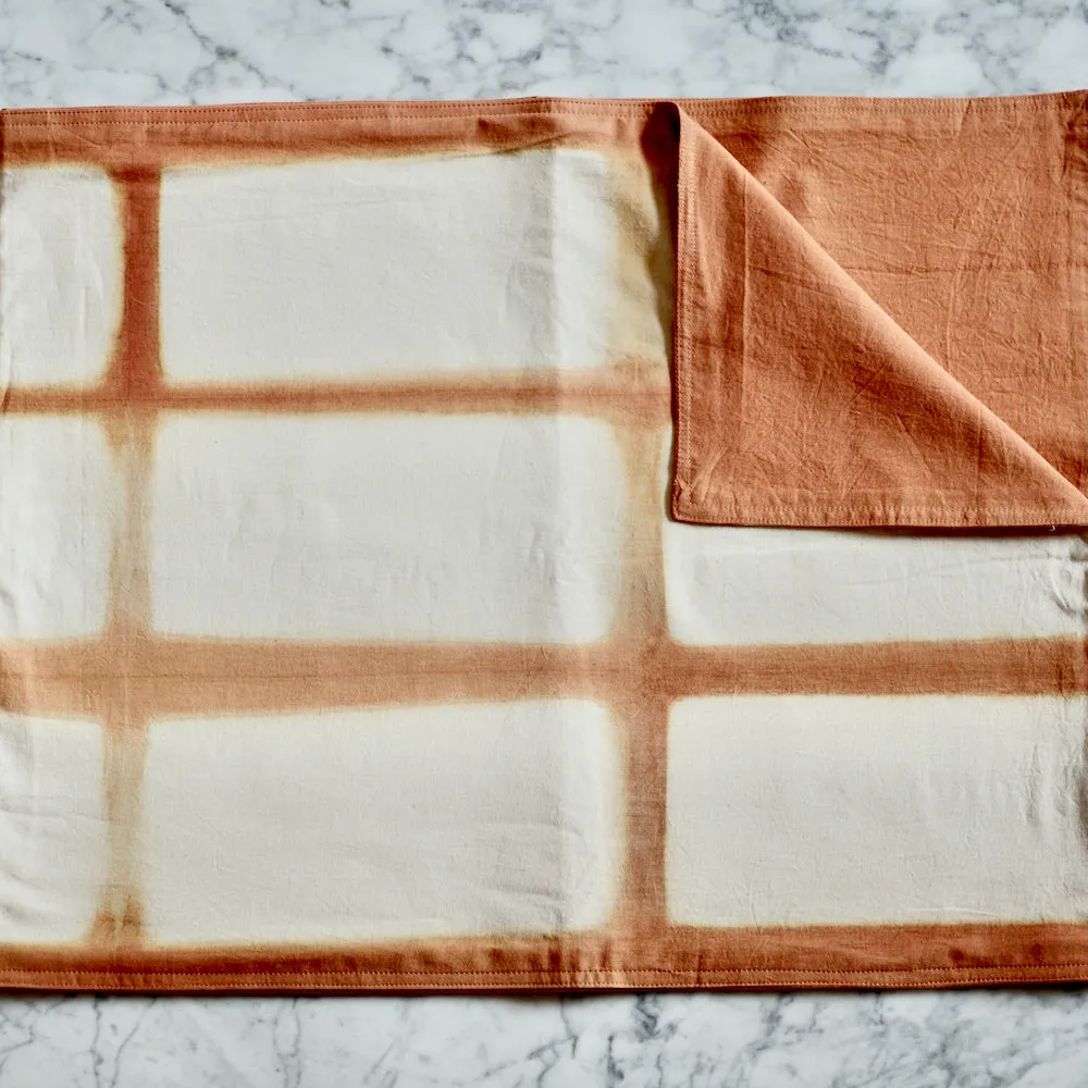 Rectangle Pattern Natural Dyes Table Runners