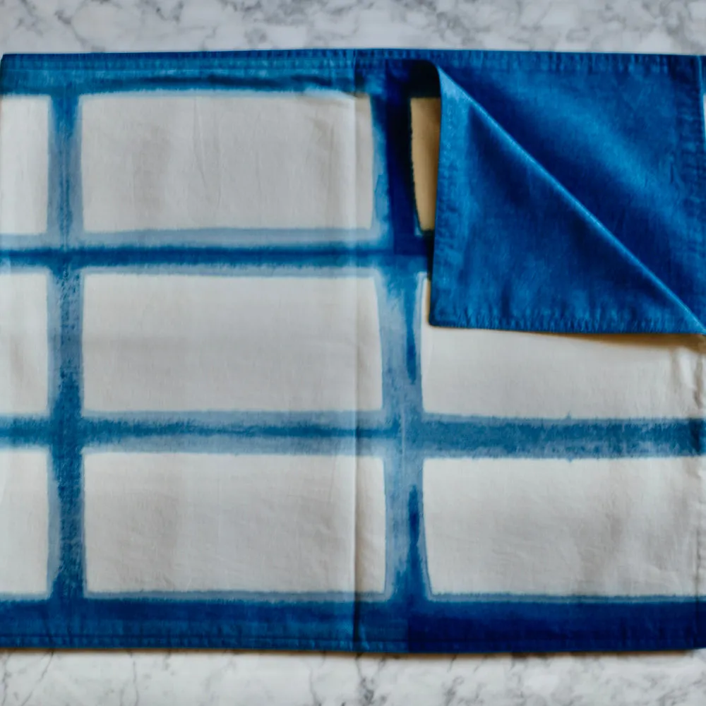 Rectangle Pattern Natural Dyes Table Runners