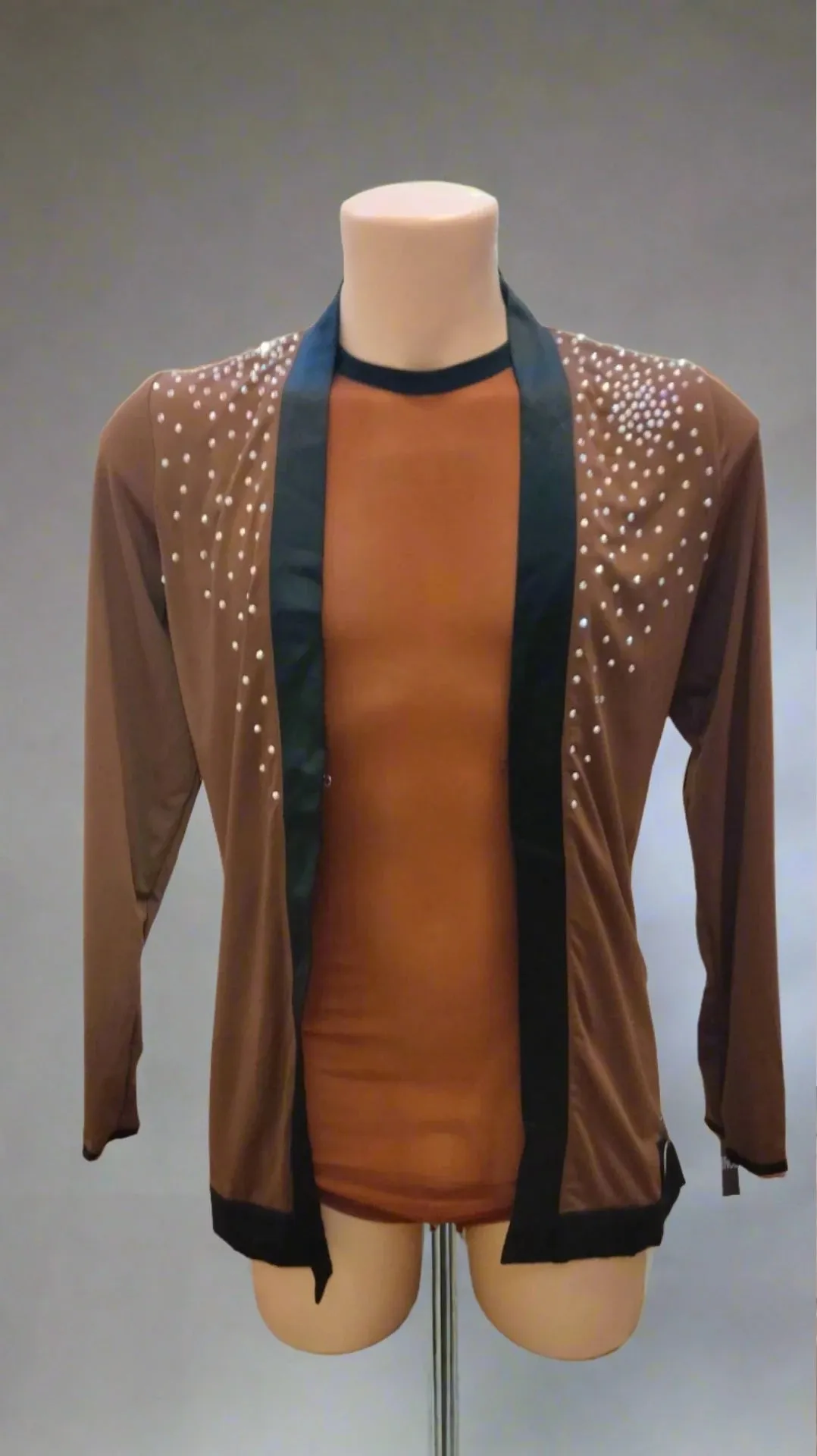 Refined Satin Mesh Tunic