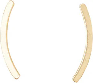Scout Curated Wears - Refined Earring Collection - Comet Curve/Gold Vermeil