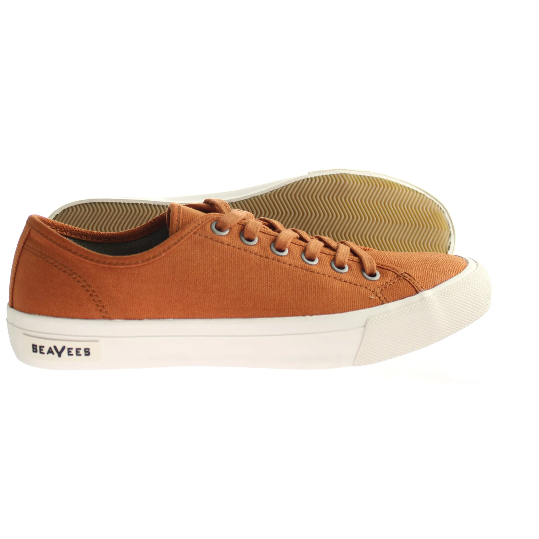 Seavees Monterey Mens Brown Plimsolls