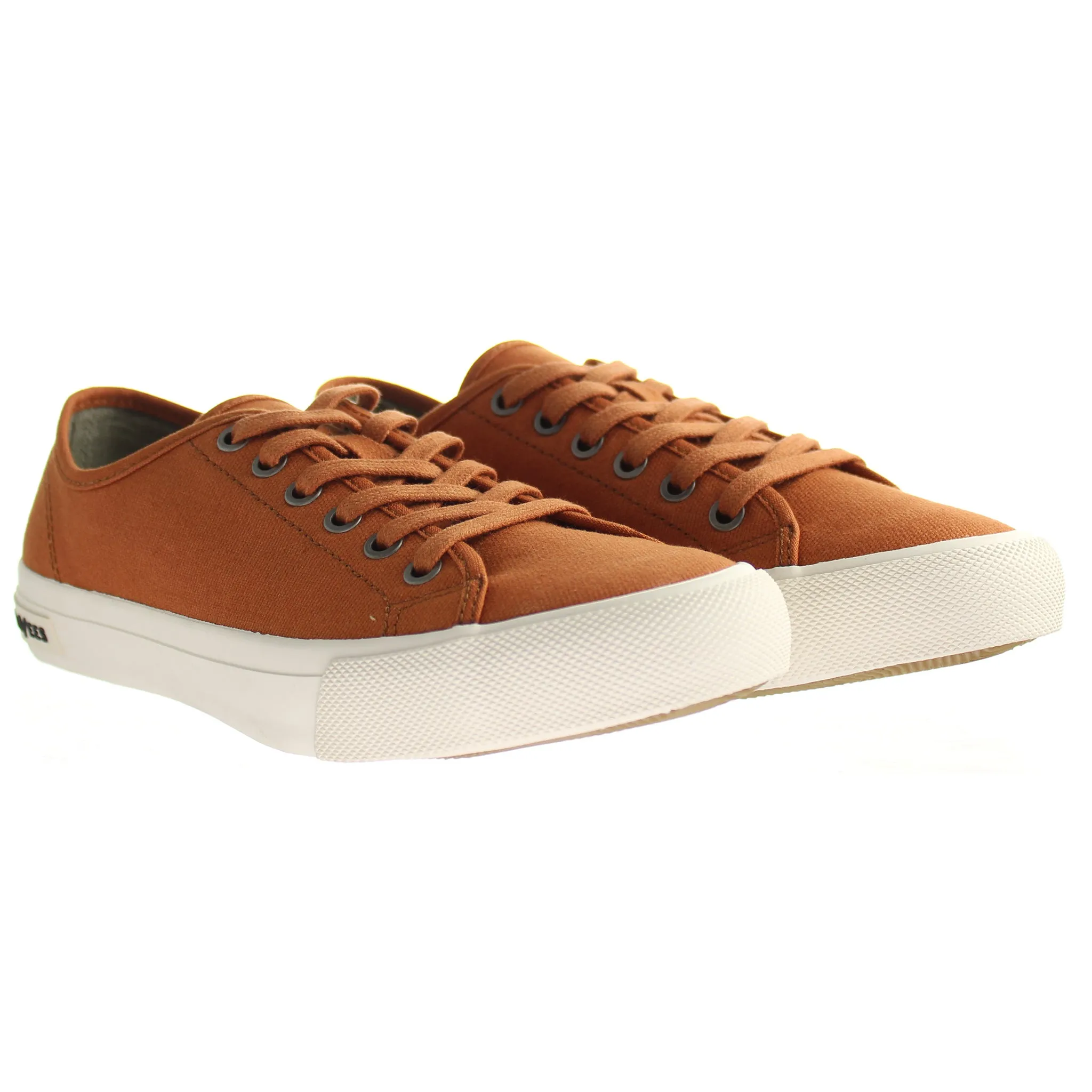 Seavees Monterey Mens Brown Plimsolls