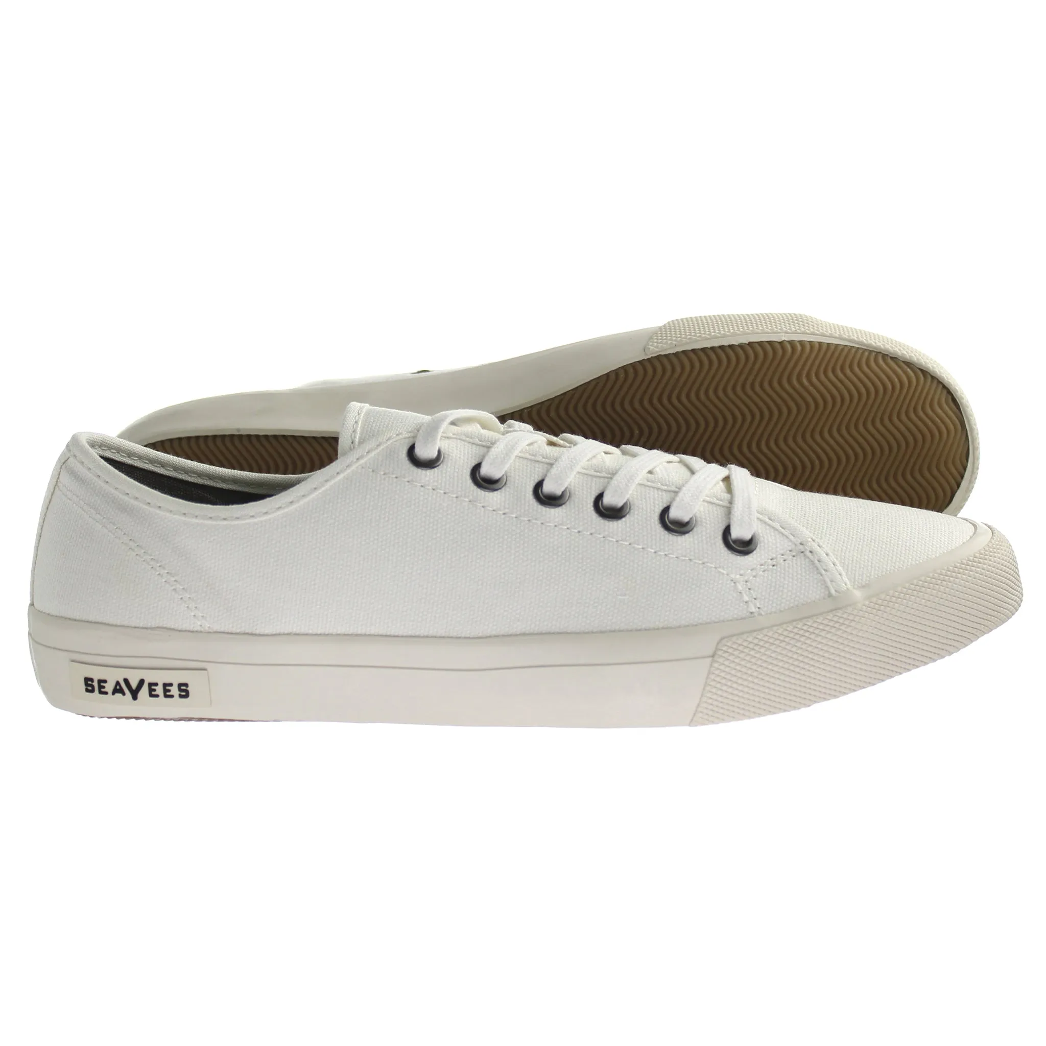Seavees Monterey Sneaker Standard Mens White Plimsolls