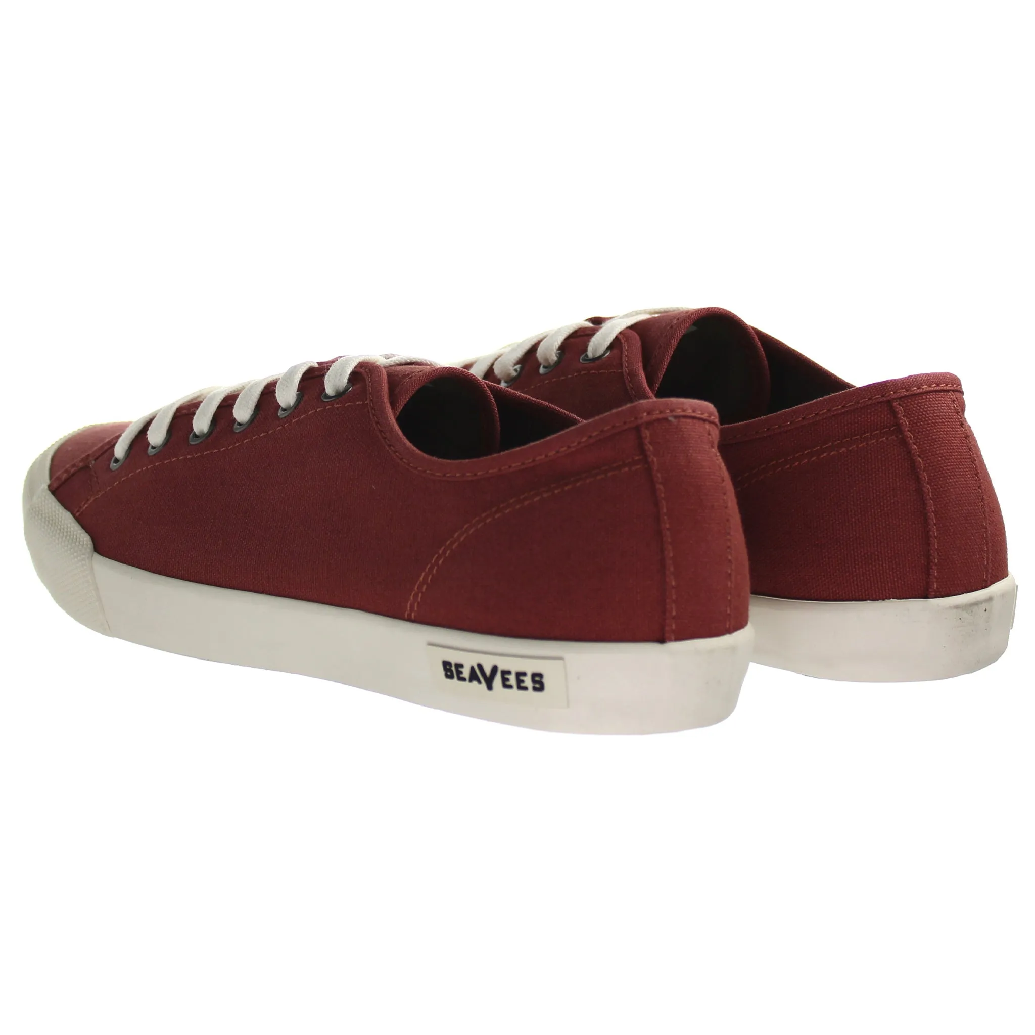 Seavees Monterey Standard Womens Red Plimsolls